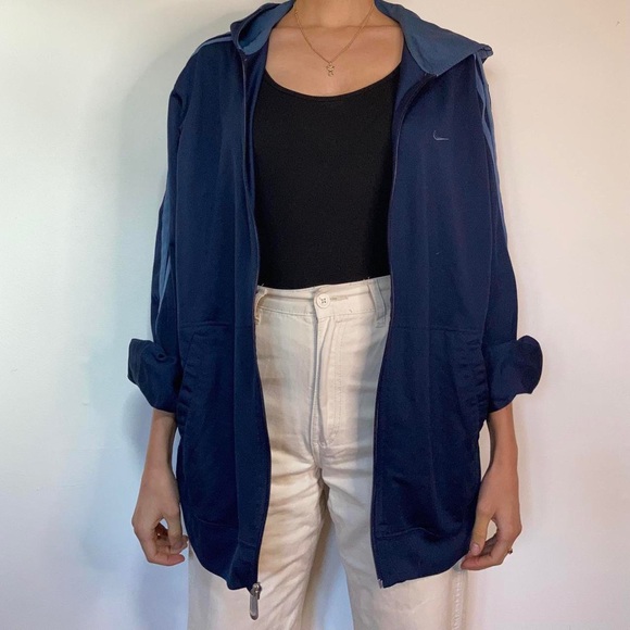 Nike Blue Zip-up hoodie men’s size L - Picture 3 of 4